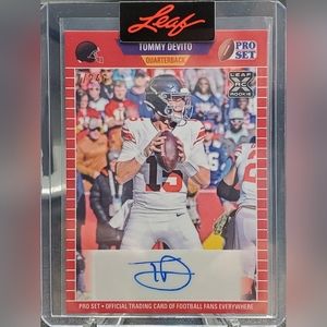 Tommy DeVito 2023 Leaf Pro Set XRC Auto New York Giants Rookie Card - 007/246